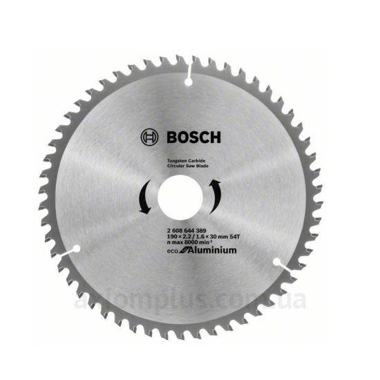 Фото диска для пилки Bosch ECO ALU/Multi 2608644389 190мм×30мм 54Т