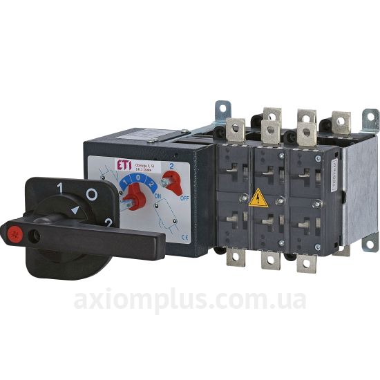 Корпусный разрывной 3P переключатель нагрузки 1-0-2 на 250А ETI 4667002