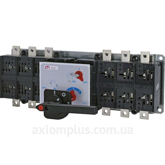 Корпусный разрывной 3P переключатель нагрузки 1-0-2 на 630А ETI 4667024