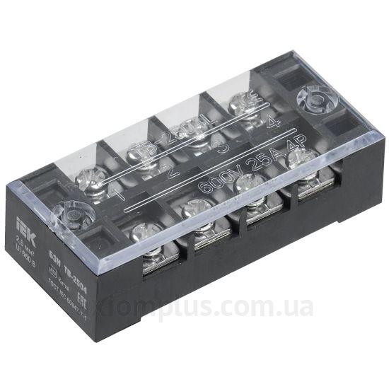 ТВ-2504 IEK черного цвета (на 4х2 контакта) (S <sub>провода</sub> до 2,5мм²) , I<sub>n</sub>=25А