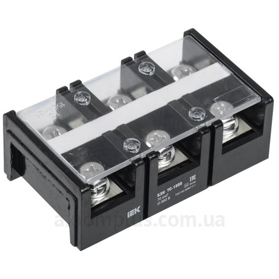 ТС-1503 IEK черного цвета (на 3х2 контакта) (S <sub>провода</sub> до 70мм²) , I<sub>n</sub>=150А