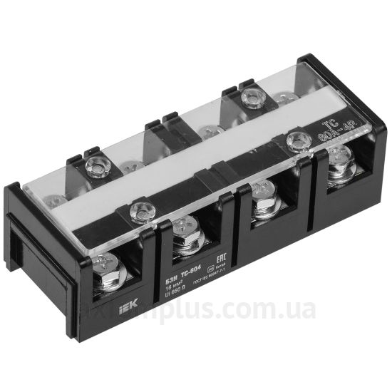 ТС-604 IEK черного цвета (на 4х2 контакта) (S <sub>кабеля</sub> до 16мм²) , I<sub>n</sub>=60А