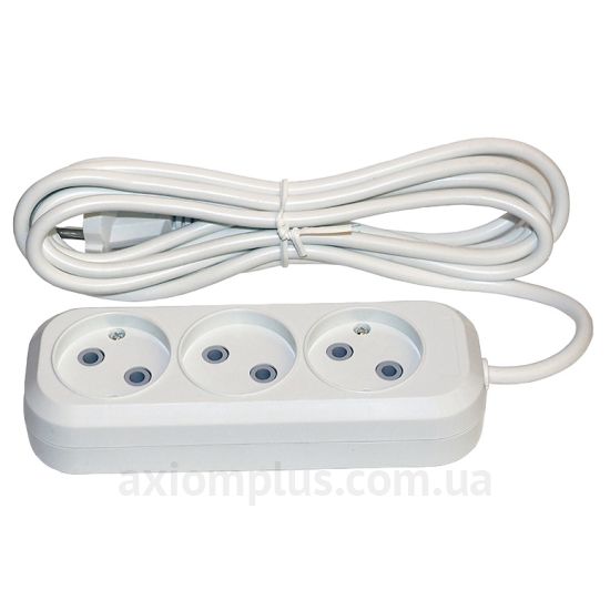 Трехместный удлинитель Elcor 10А 250В 2,5кВт 3м без з/з (420030) 420030 фото