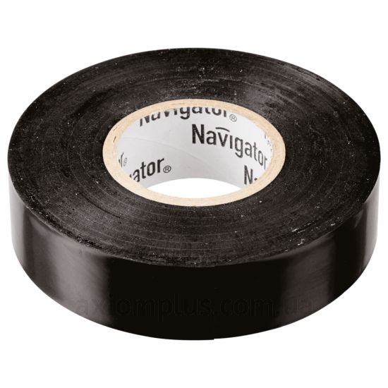 Изолента черного цвета Navigator NIT-B15-20 BL (71103)
