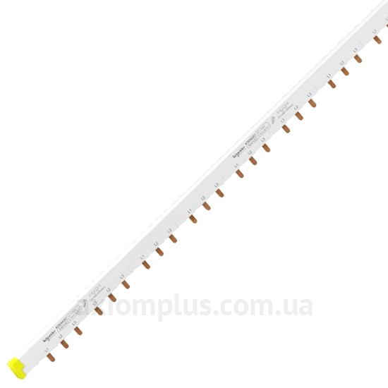 Зображення шина Schneider Electric A9XAH357 PIN 3P 100А (57 контактів) (білий колір)
