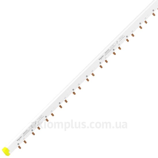 Зображення шина Schneider Electric A9XAH557 PIN 4P 100А (57 контактів) (білий колір)