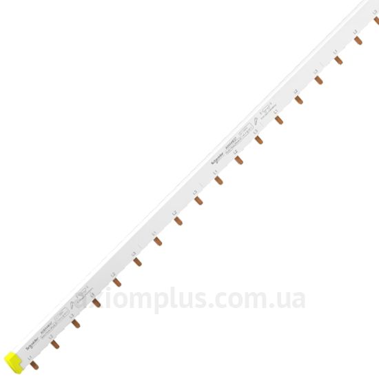 Фото шина Schneider Electric A9XAH657 PIN 4P 100А (57 контактів) (білий колір)