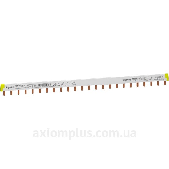 Зображення шина Schneider Electric A9XPH124 PIN 1P 100А (24 контакта) (білий колір)