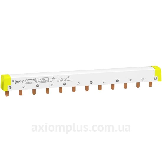 Шина Schneider Electric A9XPH512 PIN 4P 100А (12 контактов) (белый цвет) фото