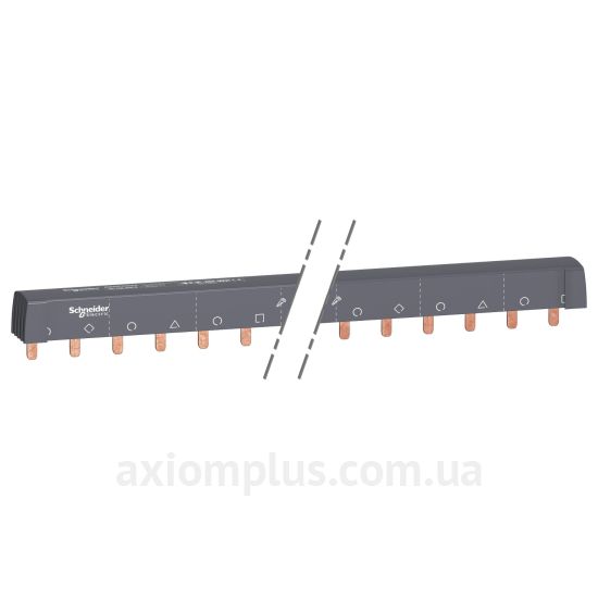Зображення шина Schneider Electric A9XPH524 PIN 4P 100А (24 контакта) (сірий колір)
