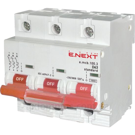 Фото E.Next e.mcb.stand.100.3.D63 (s026001)