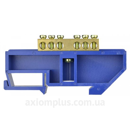 Шина (N) Аско-Укрем ВС - 4А 06 A0150120048 63А (6 контактов) (синий цвет) фото