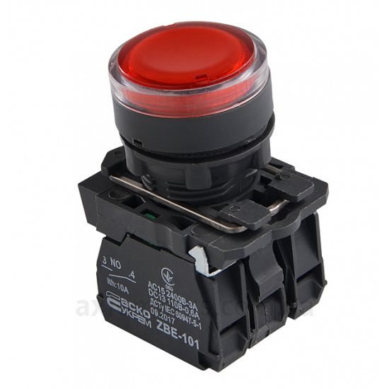 Кнопка Аско-Укрем TB5-AW34M5 (A0140010174) красного цвета