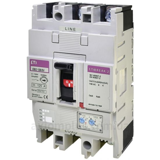 Фото ETI EB2 125/3V 125A 3p 1100V (4671376)