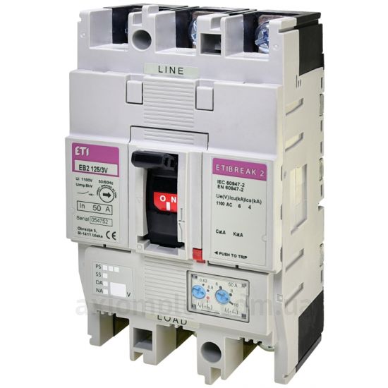 Изображение ETI EB2 125/3V 50A 3p 1100V (4671373)