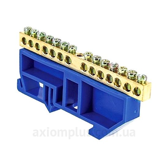 Шина (N) TNSy ШЛІ6х9-14 TNSy5500185 100А (14 контактов) (синий цвет) фото