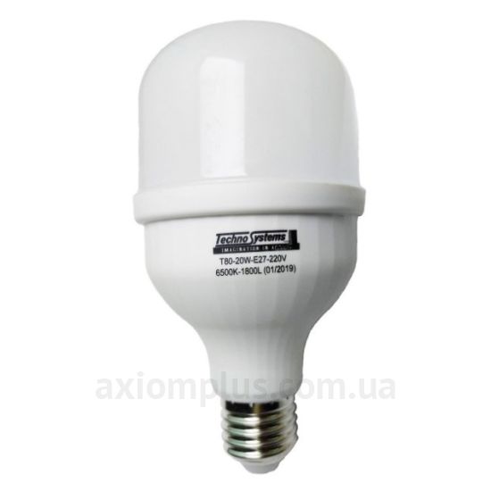 Фото лампочки TNSy Bulb-T80-20W-E27-220V-6500K-1800L артикул TNSy5000044