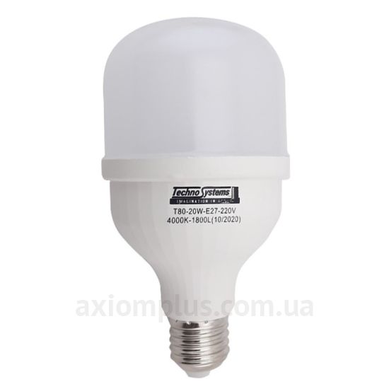 Зображення лампочки TNSy Bulb-T80-20W-E27-220V-4000K-1800L артикул TNSy5000258