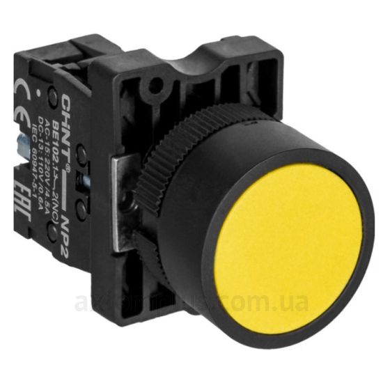 Кнопка Chint NP2-EA51 (574086) желтого цвета