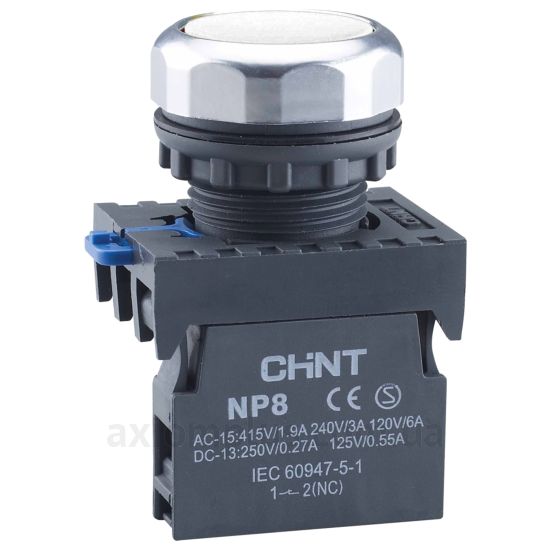 Кнопка Chint NP8-10BN/1 (578646) белого цвета