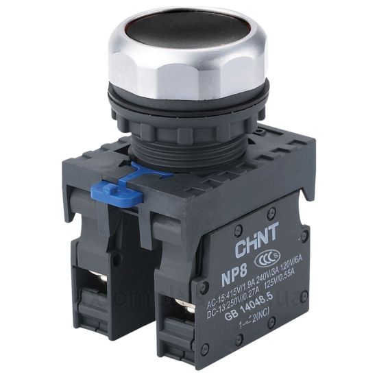 Кнопка Chint NP8-11BN/2 (667112) чорного кольору