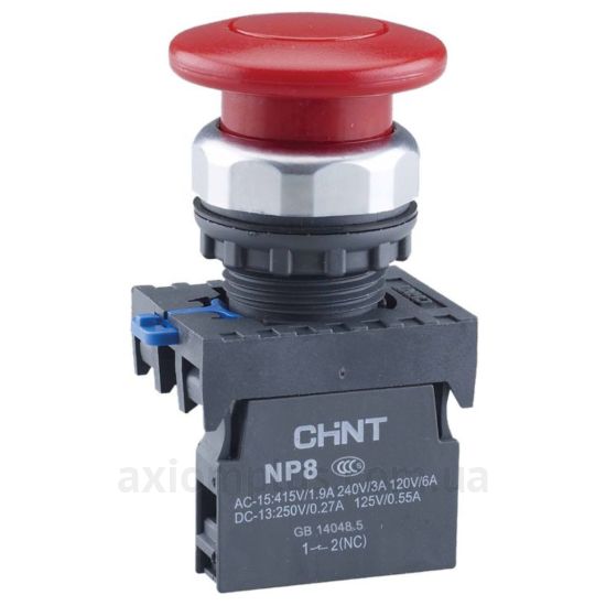 Кнопка Chint NP8-11M/14 (667265) красного цвета