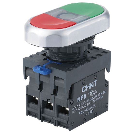 Кнопка Chint NP8-11SD (667174) красно-зеленого цвета