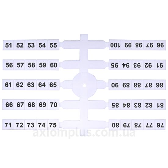 Маркировка ETI EO3 51-100 белого цвета