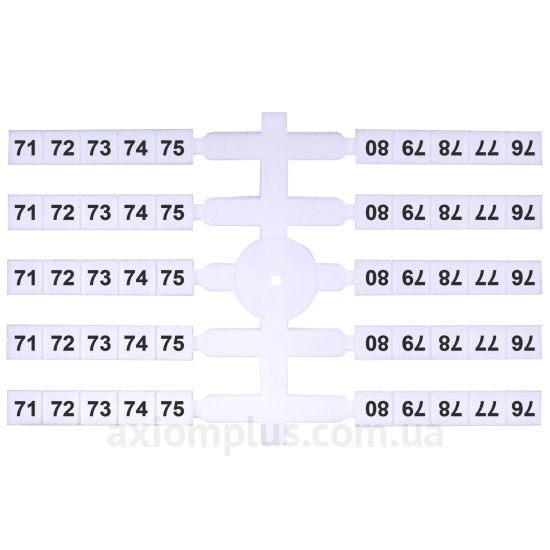 Маркировка ETI EO3 71-80 белого цвета
