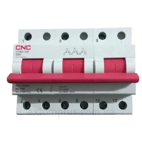 Модульный разрывной 3P переключатель нагрузки 1-0-2 на 63А CNC Electric Б00042753