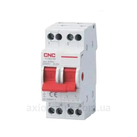 Модульний рубильник 2P перемикач навантаження 1-0-2 на 40А CNC Electric Б00042226