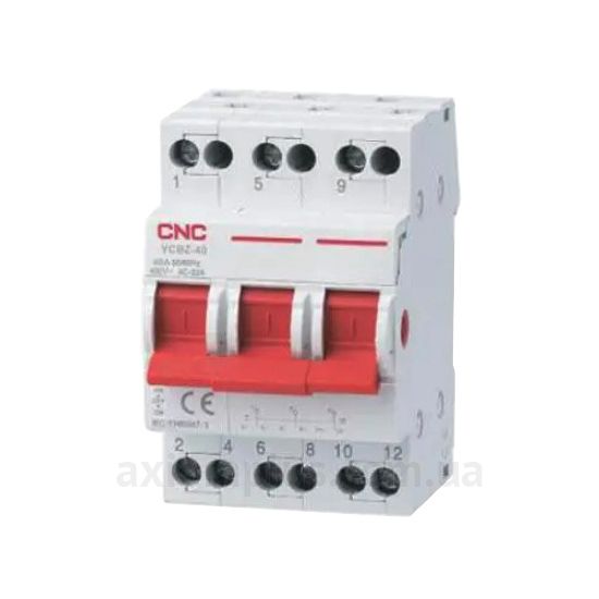 Модульний рубильник 3P перемикач навантаження 1-0-2 на 40А CNC Electric Б00042081