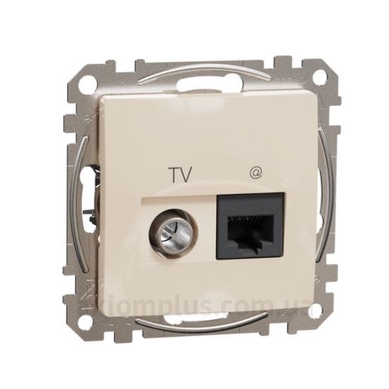 Зображення Schneider Electric серії Sedna Design SDD112469T бежевого кольору