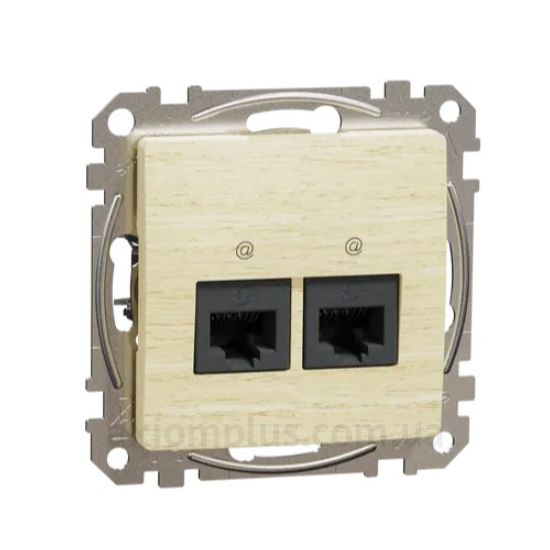 Фото Schneider Electric серії Sedna Design SDD180452 кольору світлого дерева