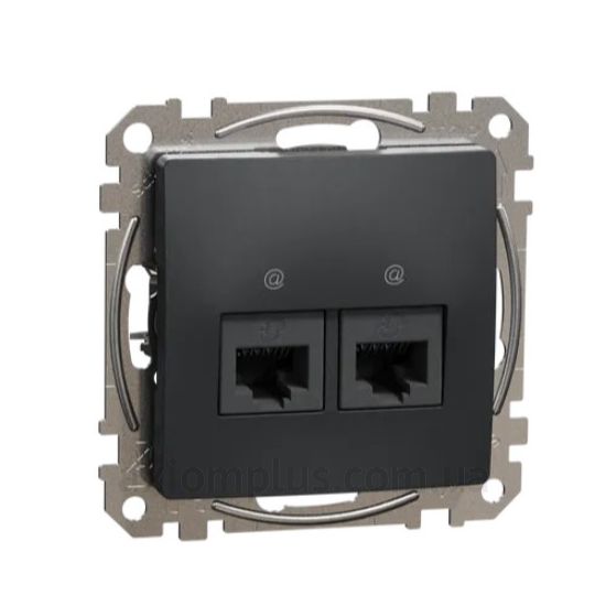 Зображення Schneider Electric з серії Sedna Design SDD114452 чорного кольору