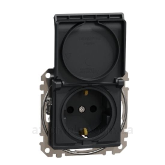 Фото Schneider Electric серії Sedna Design SDD114024 чорного кольору