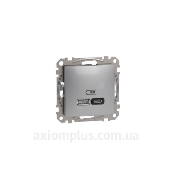 Фото Schneider Electric серії Sedna Design SDD113404 алюмінієвого кольору