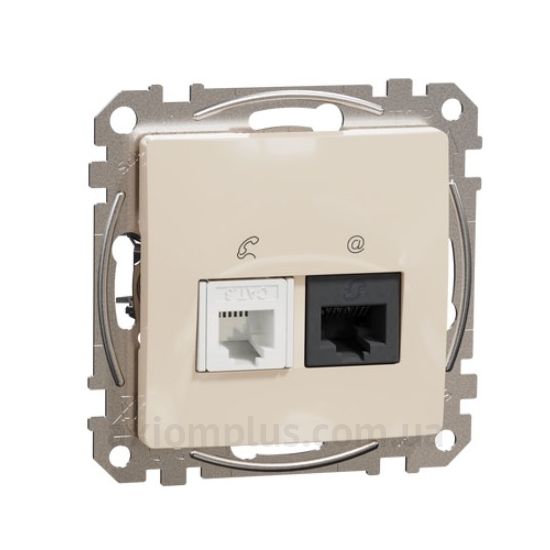 Изображение Schneider Electric серии Sedna Design, Sedna Elements SDD112468 бежевого цвета