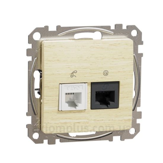 Фото Schneider Electric серии Sedna Design, Sedna Elements SDD180468 «под светлое дерево»