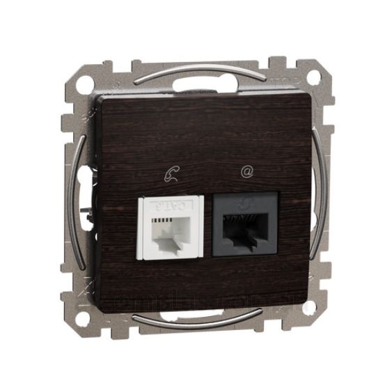 Фото Schneider Electric з серії Sedna Design SDD181468 кольору венге