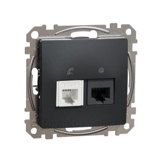 Фото Schneider Electric из серии Sedna Design, Sedna Elements SDD114468 черного цвета