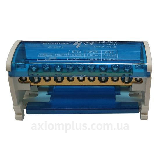 E.4074 SEZ синього кольору (на 22 контакта) (перетин до 35мм²) , I<sub>n</sub>=125А