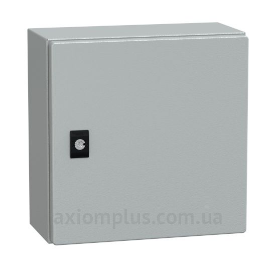 Фото серый монтажный бокс Schneider Electric Spacial CRN NSYCRN33150P размер 300х300х150мм