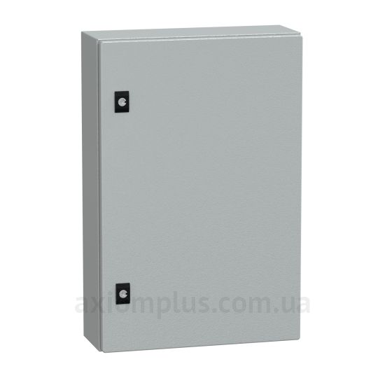 Фото серый монтажный бокс Schneider Electric Spacial CRN NSYCRN64150P габариты 600х400х150мм