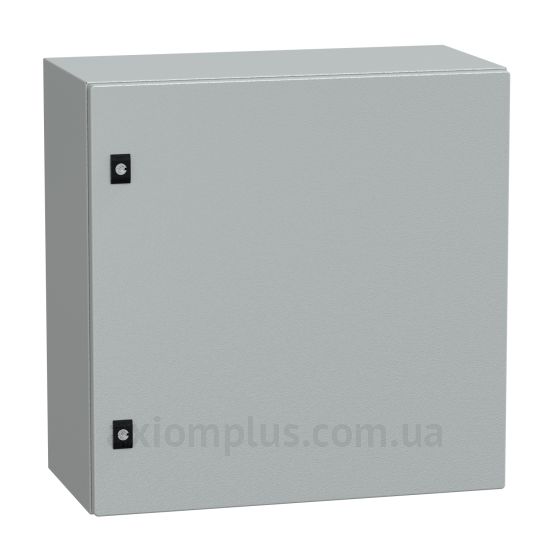 Фото серый монтажный бокс Schneider Electric Spacial CRN NSYCRN66300P размер 600х600х300мм