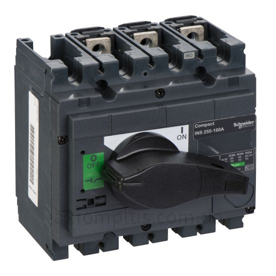 Корпусний рубильник 3P вимикач навантаження 0-1 на 160А Schneider Electric 31104
