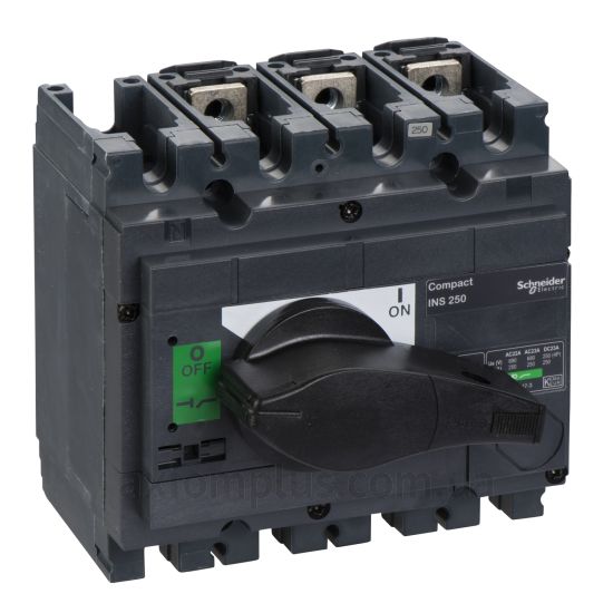 Корпусний рубильник 3P вимикач навантаження 0-1 на 250А Schneider Electric 31106