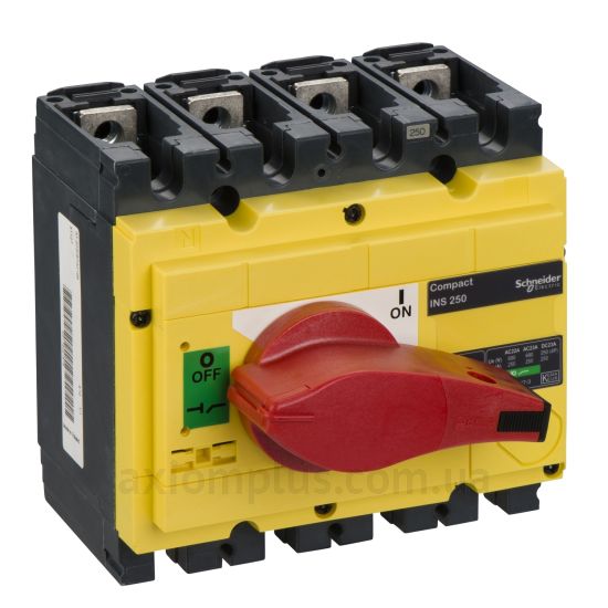 Корпусный разрывной 4P выключатель нагрузки 0-1 на 250А Schneider Electric 31127