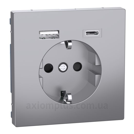 Зображення Schneider Electric серії Merten D-Life MTN2367-6036 стального кольору