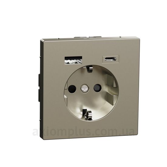 Зображення Schneider Electric серії Merten D-Life MTN2367-6050 кольору нікеля